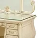 Platine de Royale Champagne Vanity Set with Arched Mirror and Bench