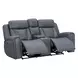 Maveric Bette Lapis 79" Zero Gravity Triple Power Reclining Loveseat with Console and USB Charging