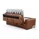 Inglewood Vintage Brown Derby Leather 91" Queen Sleeper Sofa