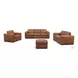 Inglewood Vintage Brown Derby Leather 92" Sofa