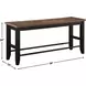 Bermuda Black 54" Counter Height Bench