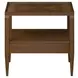 Eave Brown Rectangular End Table with 1 Drawer