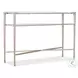 Melange Champagne And White Genesis Stone Top Jen Console Table