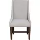 Auburn White Upholstered Arm Chair Set of 2
