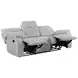 Chablis Mist Gray Reclining Living Room Set with USB Charging