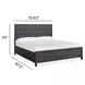 Meadowrise Raisin Black King Panel Bed
