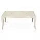 London Place Creamy Pearl 122" Extendable Rectangular Dining Table
