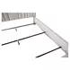 London Place Creamy Pearl Velvet Eastern King Panel Bed with USB Charging