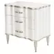London Place Creamy Pearl 3 Drawer Nightstand