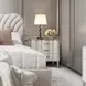 London Place Creamy Pearl 3 Drawer Nightstand