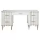 London Place Creamy Pearl 5 Drawer Vanity Desk
