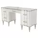 London Place Creamy Pearl 5 Drawer Vanity Desk