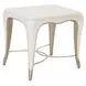 London Place Creamy Pearl Rectangular End Table