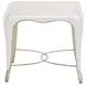 London Place Creamy Pearl Rectangular End Table