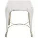 London Place Creamy Pearl Rectangular End Table