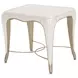 London Place Creamy Pearl Rectangular End Table