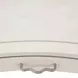London Place Creamy Pearl Desk with 7 Storage Drawers