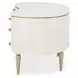 London Place Creamy Pearl Desk with 7 Storage Drawers