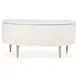London Place Creamy Pearl Desk with 7 Storage Drawers