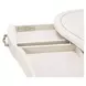 London Place Creamy Pearl Desk with 7 Storage Drawers