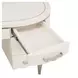 London Place Creamy Pearl Desk with 7 Storage Drawers