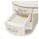 London Place Creamy Pearl Desk with 7 Storage Drawers