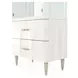 London Place Creamy Pearl 2 Door Display Cabinet