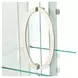 London Place Creamy Pearl 2 Door Display Cabinet