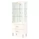 London Place Creamy Pearl 2 Door Display Cabinet
