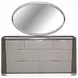 Roxbury Park Slate 7 Drawer Dresser and Oval Mirror