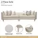 Malibu Crest Pearl 2 Piece Modular Sectional Sofa with Pillow