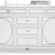 Skyline Cloud White 5 Drawer Dresser