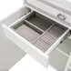 Skyline Cloud White 5 Drawer Dresser with Mirror