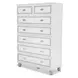 Skyline Cloud White 7 Drawer Chest