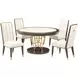 Belmont Place Espresso and White 60" Round Dining Table