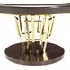 Belmont Place Espresso and White 60" Round Dining Table