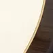 Belmont Place Espresso and White 60" Round Dining Table