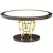 Belmont Place Espresso and White 60" Round Dining Table