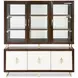Belmont Place Espresso 6 Door China Cabinet and Buffet with LED
