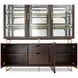 Belmont Place Espresso 6 Door China Cabinet and Buffet with LED