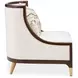 Belmont Place Cream Upholstered Accent Chair with Pillow