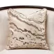 Belmont Place Cream Upholstered Accent Chair with Pillow