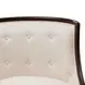 Belmont Place Cream Upholstered Accent Chair with Pillow