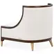Belmont Place Cream Upholstered Accent Chair with Pillow
