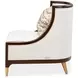 Belmont Place Cream Upholstered Accent Chair with Pillow