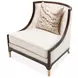 Belmont Place Cream Upholstered Accent Chair with Pillow