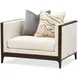 Belmont Place Cream Upholstered Matching Accent Chair with Pillow
