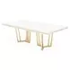 Palm Gate Cloud White 96" Extendable Rectangular Dining Table
