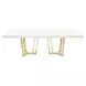 Palm Gate Cloud White 96" Extendable Rectangular Dining Table