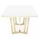 Palm Gate Cloud White 96" Extendable Rectangular Dining Table